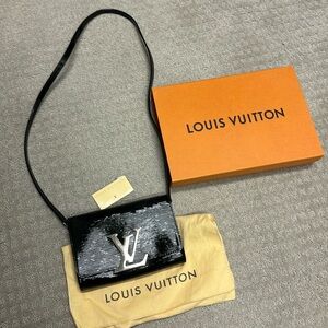Louis Vuitton PM St Epi Noir crossbody clutch